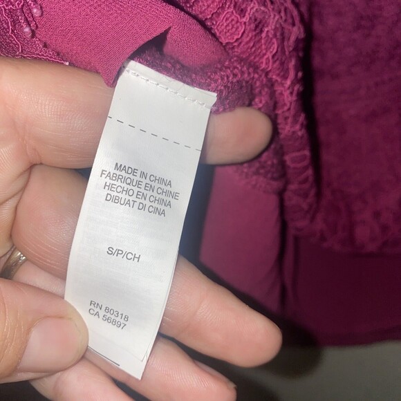 LUCKY long knit sheer lace shirt sweater thermal S hippie oversize lagen soft - Picture 7 of 7